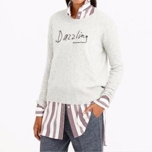 J.Crew beaded “Dazzling” sweater size medium